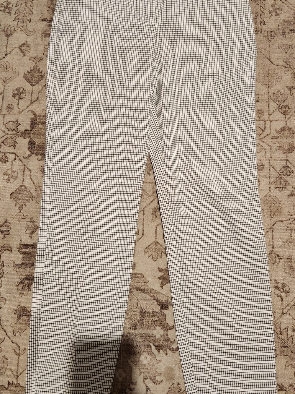 Express Black and White Micro-Check Skinny Pants
